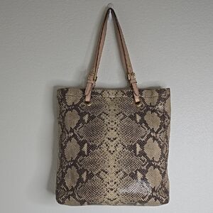 Micheal Kors Snakeskin Tote Bag